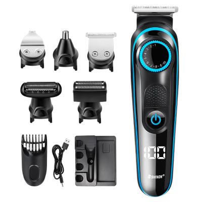 China Wholesale Car SHINON SH1831 5 in 1 Cordless Electric Beard Nose Trimmer Trimmer Shaving Hair for sale