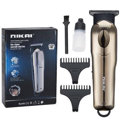 China NIKAI NK2627 Highest Level Multi Function Gold Low Noise Professional Hair Trimmer For Men Rechargeable Clipper for sale