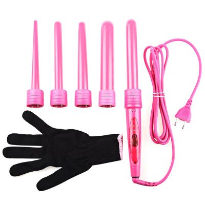 China 5-in-1 Ceramic Hair Curling Iron For Styling Tools 9-32mm Professional Hair Iron Crimp Hair Curler for sale