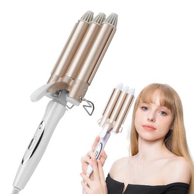 중국 Hot Sale Adjustable Heat 25mm Arrangements D02 Wave Hair 22mm 3 Barrel Hair Curling Iron Hair Curler For Women 판매용