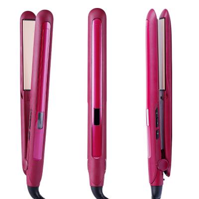 China Adjustable Heat Settings Hair Straightener Hair Crimper Straightening Iron&Curling Iron Hair Curler 2 In 1 Flat Irons for sale