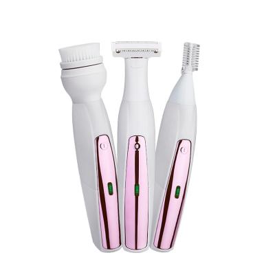 China Hotel 3 in1 electric bikini hair trimmer for women pubic hair trimmer lady razor waterproof epilator for sale