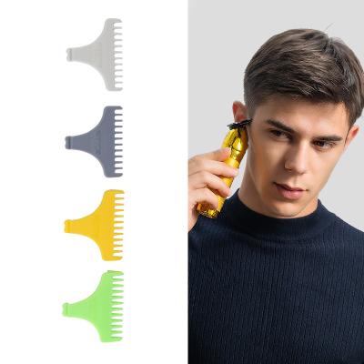 China JM703 4pcs Salon Pack Detachable Colorful Plastic Hair Trimmer Comb For T Blade Man Clipper for sale