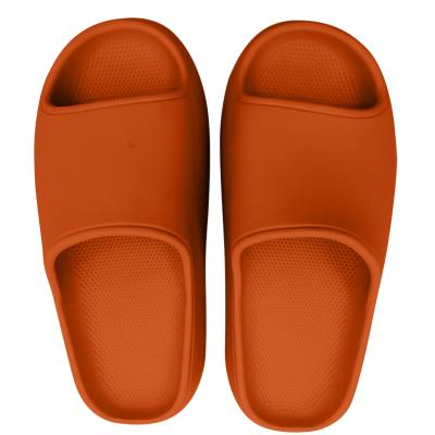 China Anti-skid/cushioning fashionable summer home solid color women's bathroom PVC slippers for ladies 2021 for sale