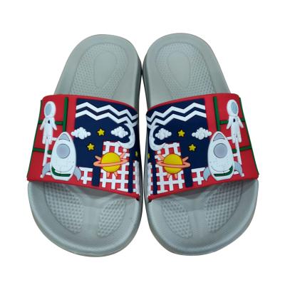 China Comfortable Promotional Price Universe Astronaut No Label Cartoon Character Children Slipper Boys for sale