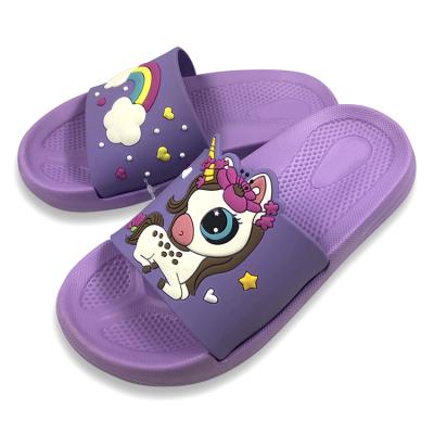 China Fashion trend summer cartoon children fuchsia comfortable animal outdoor slippers outdoor, kids home slippers for sale