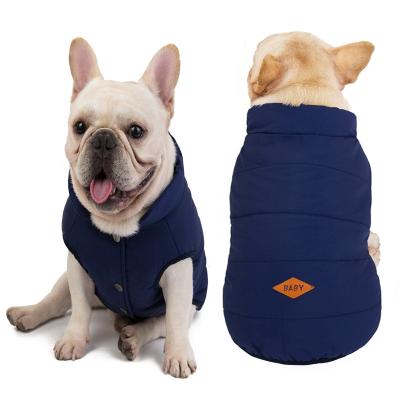 China Solid Color Autumn New Style Vest Pet Winter Stocked Coat Buttons Shear Pekingese French Bulldog Inner Clothes For Dog for sale