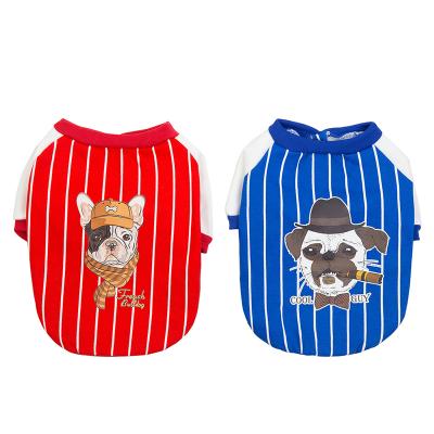 China Autumn Dog Coats Pet Clothes Viable Winter Warm Dog Clothes Luxury Wholesale Cotton Pet French Bulldog Soft Hoodie Clothing for sale