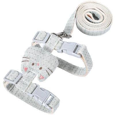 China Pet Harness Leash Set Manufacturer Outdoor Break Free Cat Harness And Leash For Sustainable Walking for sale