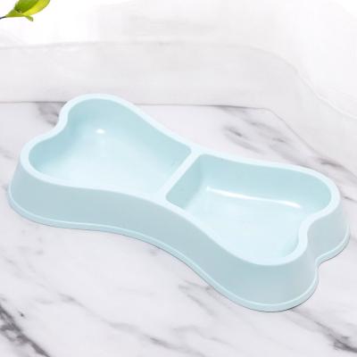 China Automatic Promotion In Cat Puppy Feeding Pet Cat Dog Food Drinking Bowls Pet Shape Bone Dish Pet Bowl Feeder Common Supplier Plastic for sale