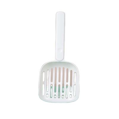 China Viable Cleaning Cat Litter Scoop White Color Plastic Cat Deep Litter Shovel for sale