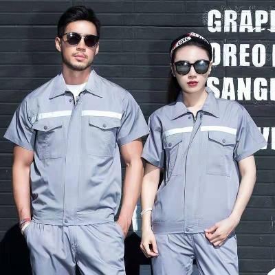 China Customized Outdoor Coveralls Polyester Fabric Mechanic Electrical Safety Clothing Antistatic Work Suit for sale