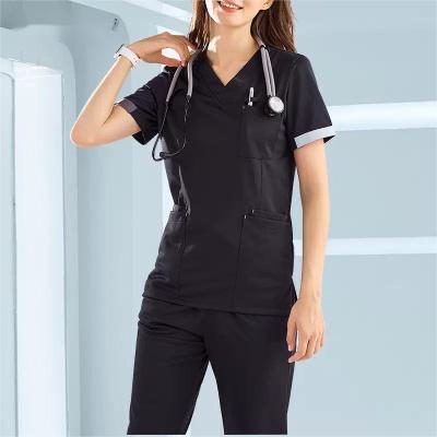 China Women's Dental Doctor Workwear Nurse Hand Washing Suit Short Sleeve Anti-static Hospital Clothes Hand-Washing Suit for sale