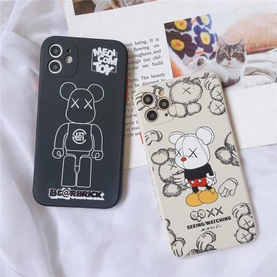 China Waterproof For Cell Phone 13pro 12 12promax 7 8plus iphone11promax XSmax XR 13 Case Cartoon Glue Single Soft Soft Shell Protective Sleeve for sale