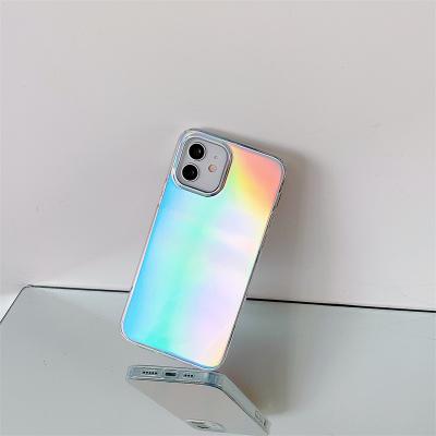 China Waterproof For iPhone Color Laser Reflect Apple 12 Cell Phone Case IMD Hard Shell For iPhone11ProMax Anti-drop Acrylic for sale