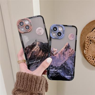 China Waterproof Landscape Painting Phone Case for Apple phone13 12 11 pro max for iphone6 ​​7 soft plastic phone cover xs xr plus 8 Len protection for sale