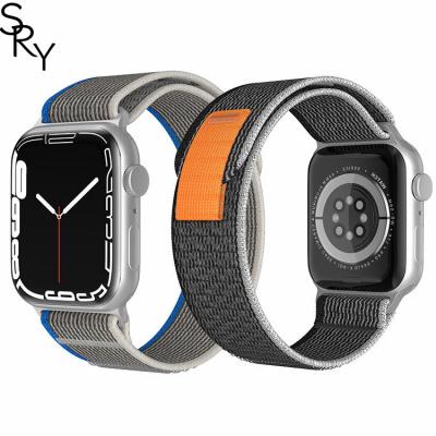 China Nylon Custom Trail Loop 49mm Sport Replacement Watchband Nylon Smart Appl Watch Ultra Strap Bands for Apple Watch Band for sale