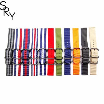 China Nylon multi color nylon canvas wrist watch bands watch strap bracelet loop Active 2 for Samsung Galaxy for sale