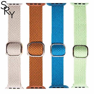 China Water Resistant Quick Release Luxury Charm Braided iphone watchband Sports watch straps For Smart Apple Watch Bands 42mm 44mm 45mm for sale