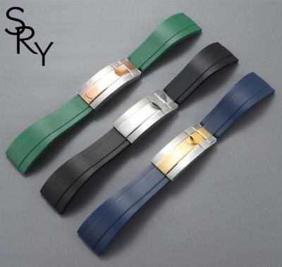 China Silicone SRY For Role for Oyster Perpetual Motion Yacht Rubber Watch Strap Cosmometer Silicone Watch Bands 20mm 21mm for lex for sale