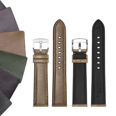 China Quick Realease Replcement Watch Band Horween Chromexcel Leather Watch Strap Replacement for Apple Watches and General Watches for sale