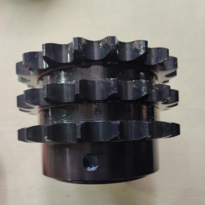 China Mechanical Hardware Hot Sale Custom Finished Bored Stainless Steel Transmission Differential Drive Multiple Sprockets for sale