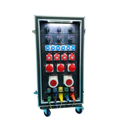 China Electric Power System 3 phase electric power supply distribution box with socapex and 125amp connectors for sale