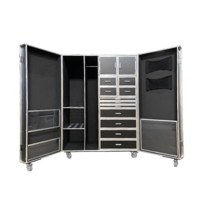 China Funiture Racing Case Customize Cabinet Drawer Flying Case For DJ Bar for sale