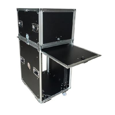 China 12u Case Audio Space Stand Gig Pro Amp Flight Case With Slide Cover for sale