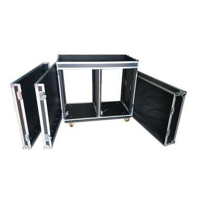 China Standard Double Case Double Twins Rack Road Flight Case For PA Pro System for sale