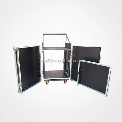 China 9mm plywood+Aluminum 16U hard flight case with mixer top for sale