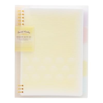 China KOKUYO Notebook B5 Grid Printing A5 Soft Light Weight Loose-leaf Notebook Loose-leaf Paper Eco-friendly Light Color Paper Biscuit Shell Book for sale