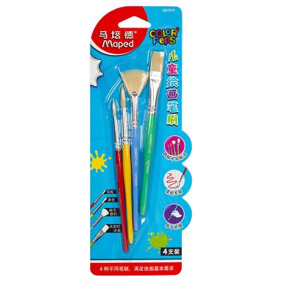 China Portable Reading Brush Children's Painting Gouache Student Art Supplies Brush Set 867810CH for sale