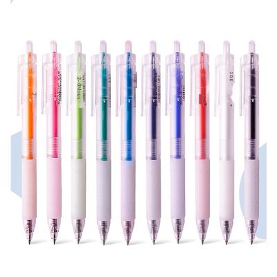 China G-302 Natural Fast Drying Snow Neutral Pen is not easy to tire for students. 0.5 gel pens can change pen refill for sale