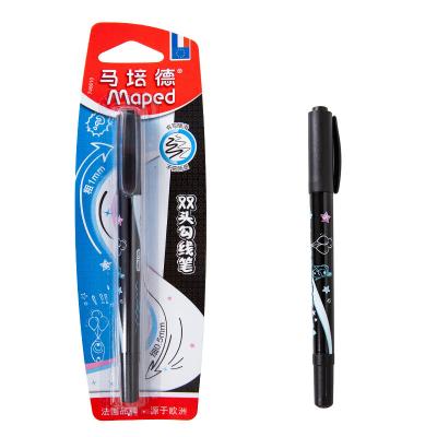 China 1 x Marker Pen Black Oil Based Dual End Pencil Children's Art Supplies Marker 746610CH for sale