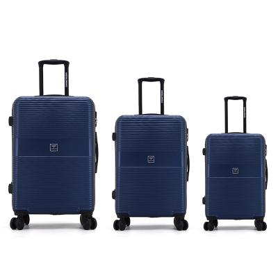 China Hard Rolling Hand Carry Trolley Luggage Suitcase Set Hand Cabin Travel Bag Shell Trolley Luggage Free Sample for sale