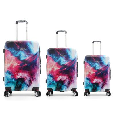 China 2021 Daily/Business Smart Expandable Colorful Luggage Set of PC Luggage 3 Wheels Spinner Luggage Trolley Hot Sale Bags for sale