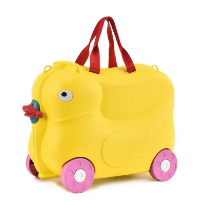 China Daily / Business 19 Inch Handsome Puppy Boy Pull Rod Children Box Animal Toy Box Luggage for sale