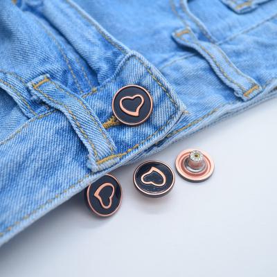 China Washable custom jeans buttons denim jacket buttons jeans jacket pant botones metal jeans accessories for sale