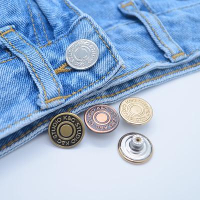 China Viable Factory Direct Wholesale High Quality Custom Metal Antique Jeans Button DIY For Jeans for sale