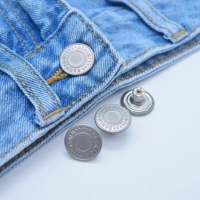 China Washable Custom Washable Rivet Denim Leg Stud Press Accessories Fashion Zinc Alloy Jeans Buttons for sale