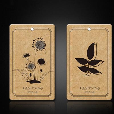 China Sustainable Custom Apparel Hang Tag Printing Logo Paper Printed Hang Tags for sale