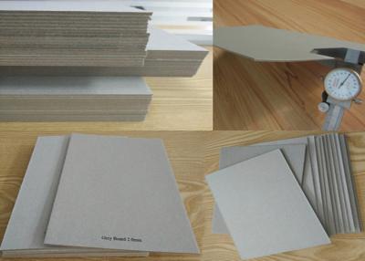 China Material Mixed Paper Pulp Book Binding Board , Uncoated Grey Board Sheets for sale