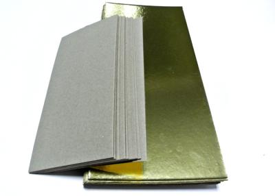 China Gold Laminated Grey Board / Paper Board / Hard Board Paper Recycled In Sheets for sale