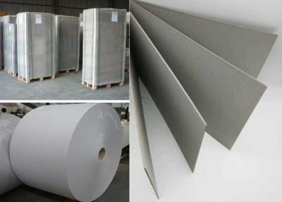 China Recycled Material Hard Stiff 1000gsm Grey Paper board in Sheet or Reel for sale