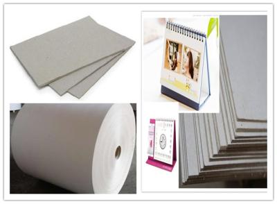 China Un papel de tablero gris laminado Grayboard de la capa para el calendario de escritorio en venta