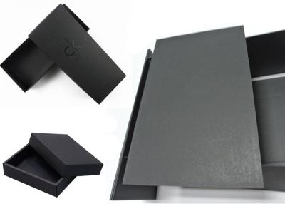 China SGS Qualified Degradable Thick Black Paperboard Package Boxes used for sale