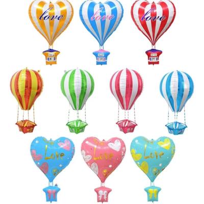 China Foil Hot Air Balloon Shape Foil Balloon DIY Baby Shower Wedding Decoration Birthday Balloon for sale