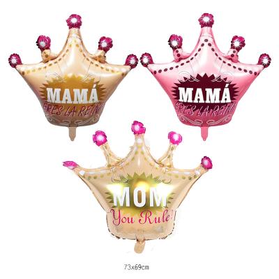 China Foil Mum You Rule Crown Foil Balloon for Mother's Day for sale