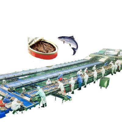 China Tuna Canned Food Processing Machine Fish Canning Machine Sealing Production Line Full Tuna Processing Line for sale